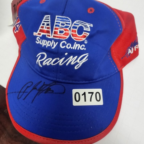 AJ Foyt Racing Hat Cap Strap Back Blue Red IndyCar Mens ABC Supply Co Inc 14 - Picture 9 of 9